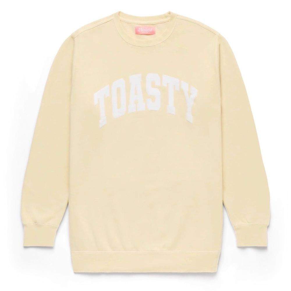 The Toast Podcast Toasty U Crewneck in Butter